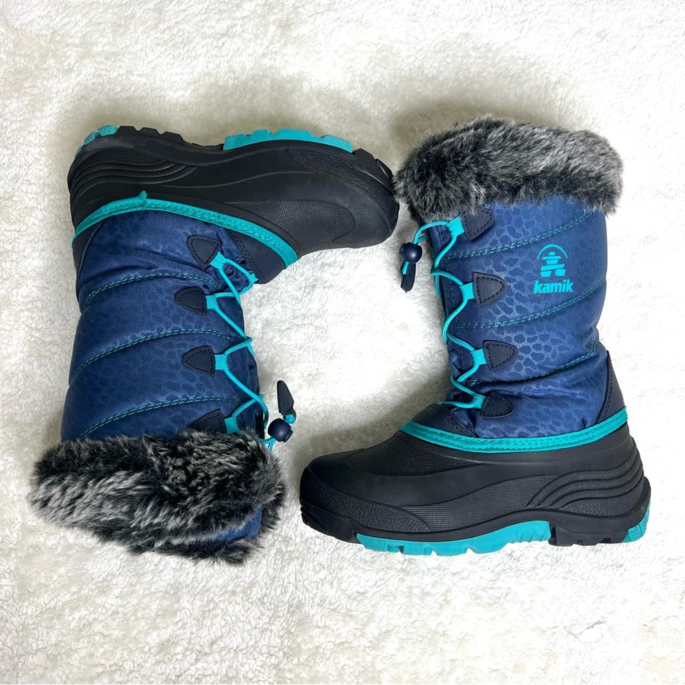 Kamik snow boots blue size 3